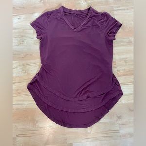Latched Mama V-Neck Nursing Tee 2.0 -Wine